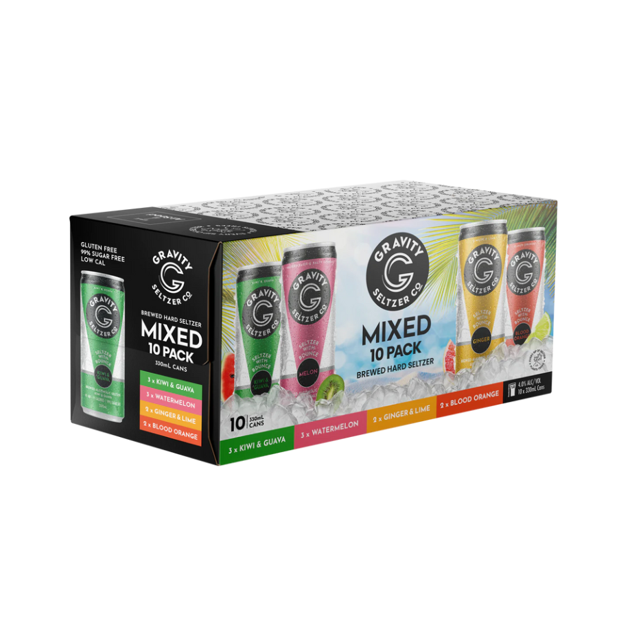 Gravity Mixed 10 Pack Hard Seltzers (4%)