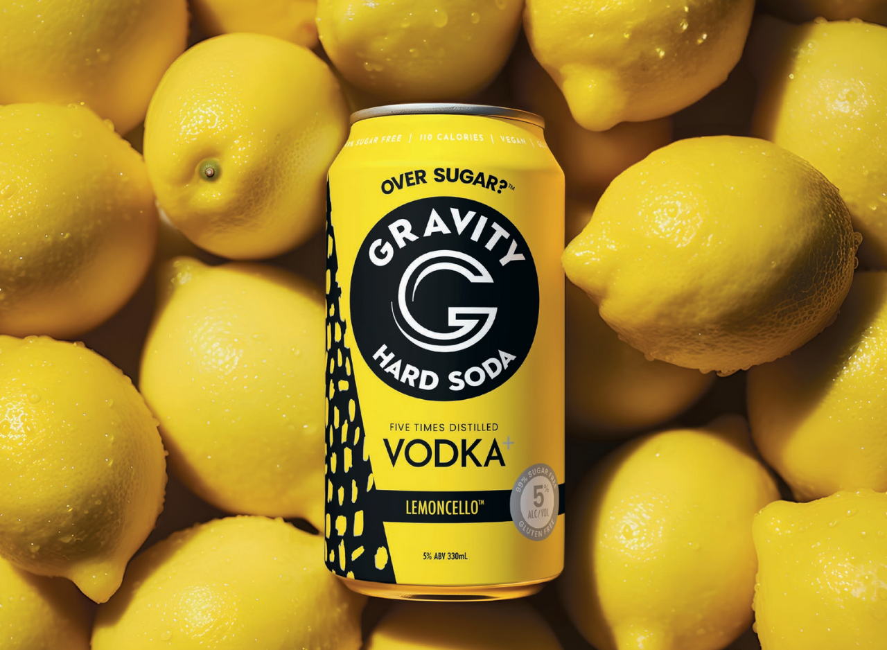 Gravity Vodka+ Lemoncello™️ Hard Soda (5%) – GRAVITY DRINKS CO.